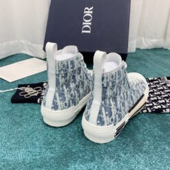 B23 High Top Sneaker Blue Dior Oblique Kasuri jacquard 7