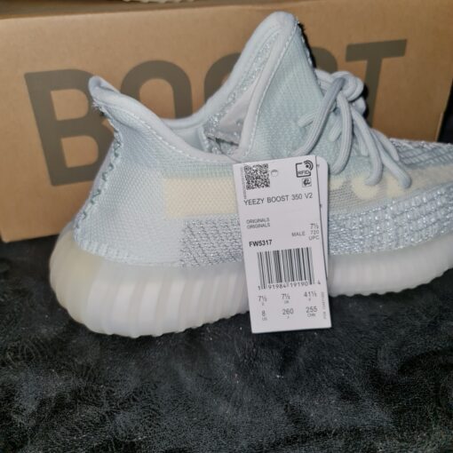 Giay yeezy 350v2 cloud white static 8