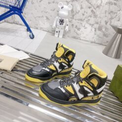Gucci Basket sneaker black yellow