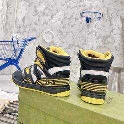 Gucci Basket sneaker black yellow 8