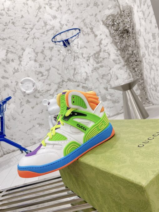 Gucci Basket sneaker white green 2