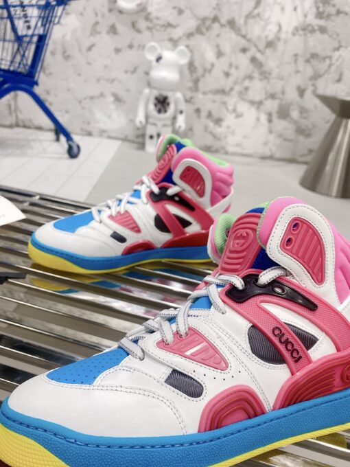 Gucci Basket sneaker white pink 5