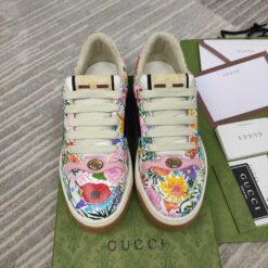 Gucci White Ken Scott Edition Floral Screener Sneaker 4