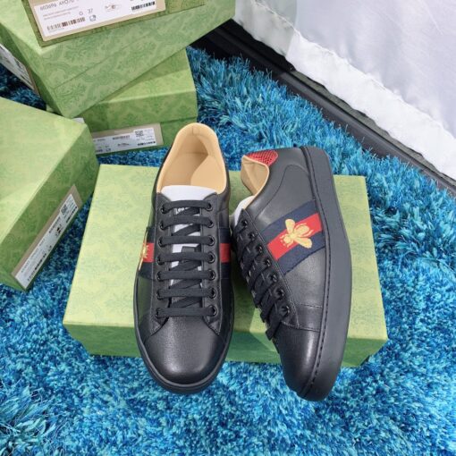 Gucci ace black bee embroidered 2