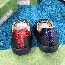 Gucci ace black bee embroidered 5