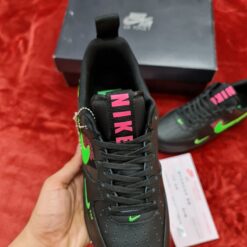 Nike Air Force 1 LV8 Utility Black UL Hyper Pink Scream Green 3