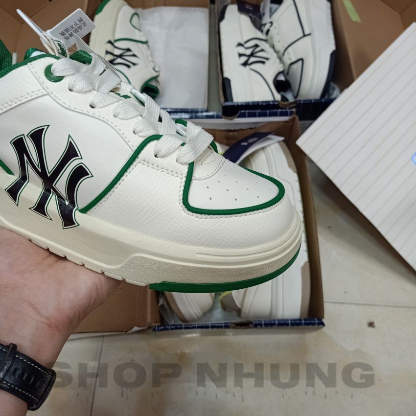 MLB Chunky Liner New York Yankees  Giày MLB Chunky Liner White Green   Sneakers thể thao MLB