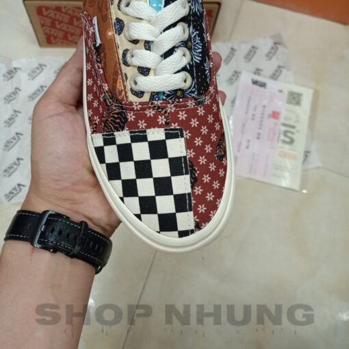 Giay the thao nam nu vans old skool tho cam tiger patchwork co thap 5