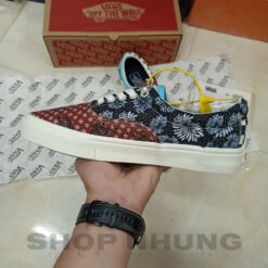 Giay the thao nam nu vans old skool tho cam tiger patchwork co thap 6